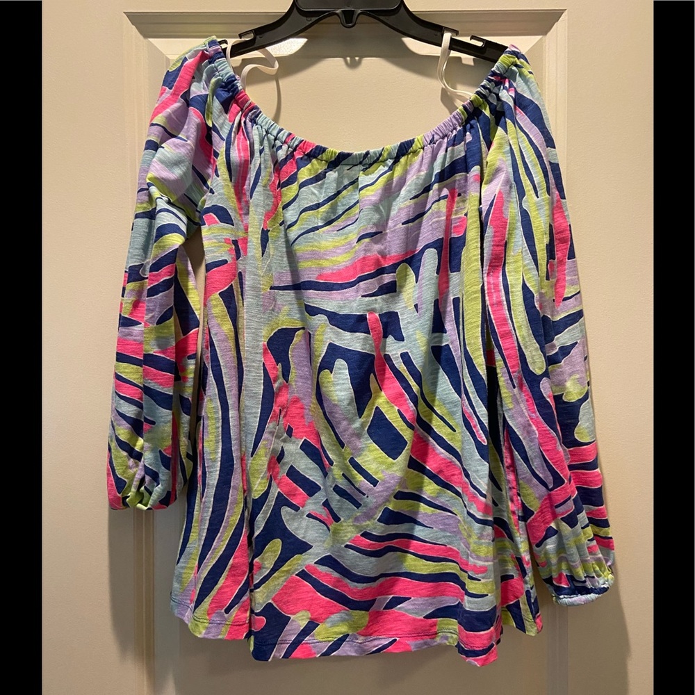 Lilly Pulitzer Off the Shoulder Top